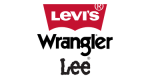 LEVIS, LEE, WRANGLER